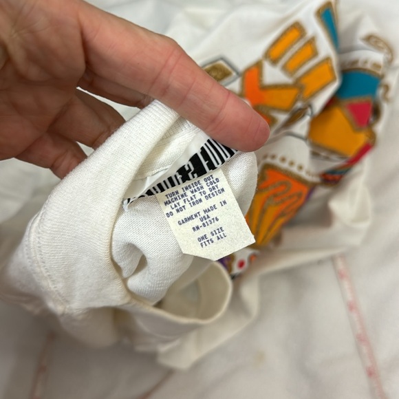 Vintage 80s Trump taj mahal clown glitter tshirt approx L - Picture 8 of 9